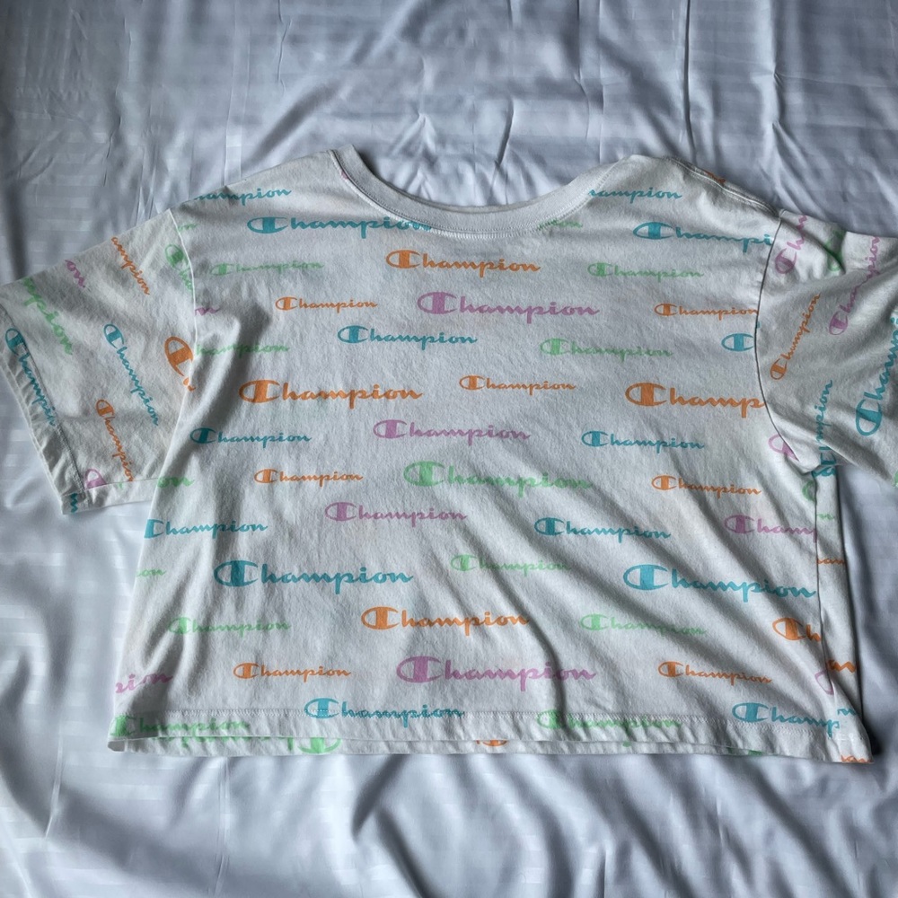 Champion logo cropped tee